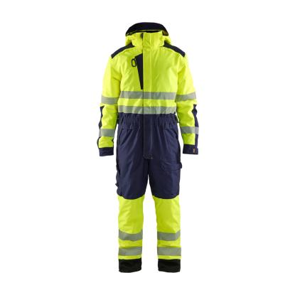 Blåkläder 6725 high vis vinter kedeldragt, hi-vis gul/marineblå