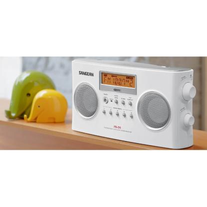 Sangean PRD5 radio, hvid