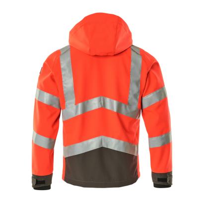 MASCOT SAFE SUPREME Blackpool softshell jakke, hi-vis rød/mørk antracit