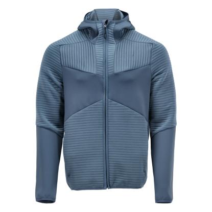 MASCOT CUSTOMIZED fleece hættetrøje med lynlås, stenblå