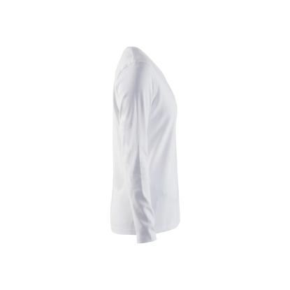 Blåkläder 3301 dame t-shirt lang ærme, hvid
