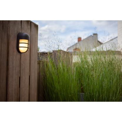 LUTEC BULLO udendørs LED væglampe,  H19,3 cm, IP54, mørk grå