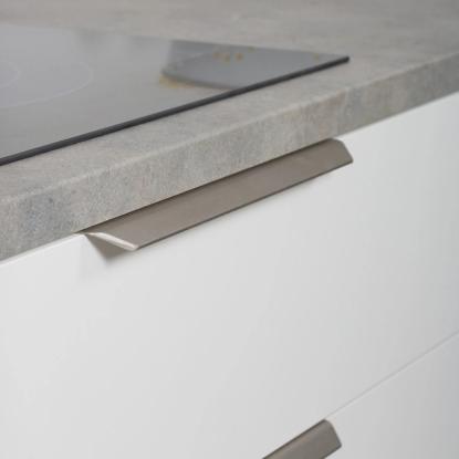 Beslag Design Vann profilgreb, 200 mm, rustfrit stål look