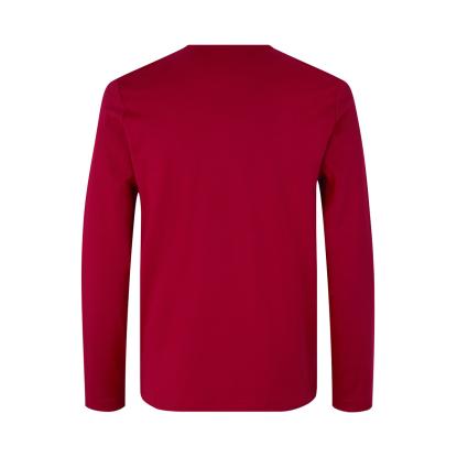 ID 0518 Interlock T-shirt med lange ærmer, rød