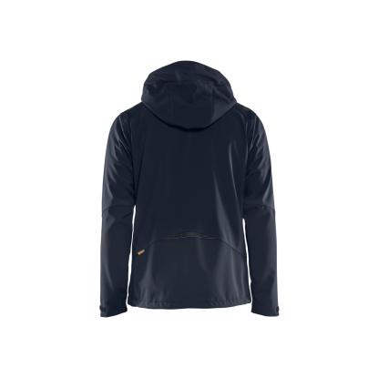 Blåkläder 4749 softshell jakke, mørk marineblå/hi-vis gul