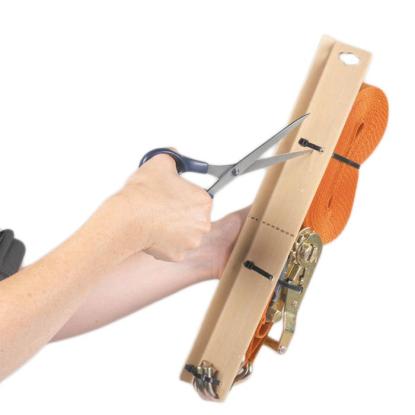 Jumbo bagagerem med kantbeskytter, 2-delt, orange, 38 mm, 6 meter