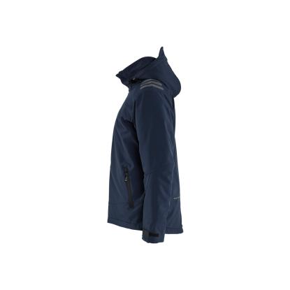 Blåkläder 4750 letforet vinter softshelljakke, mørk marineblå/hi-vis gul