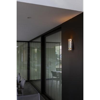 LUTEC RAN udendørs væglampe, H25,4 cm, GU10, IP54, galvaniseret stål