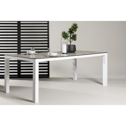 Venture Design Llama havebord, grå/hvid, 100 x 205 cm