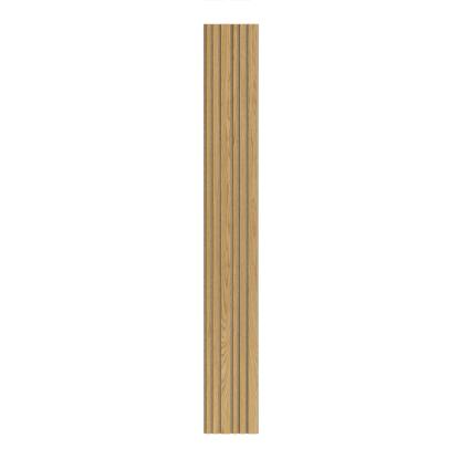 I-Wood Medio+ Mixed akustikpanel, klar olieret, brun filt og lys kerne, egefiner, 16 x 300 mm