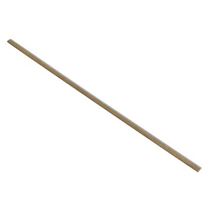 I-Wood afslutningsliste til akustikpanel, mørkebrun olieret, grå filt og lys kerne, egefiner, 16 x 42 x 2780 mm