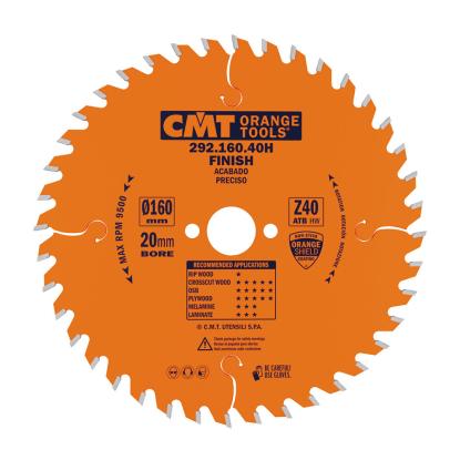CMT rundsavsklinge til træ, Z40 W, Ø160 x 2,2 x 20 mm