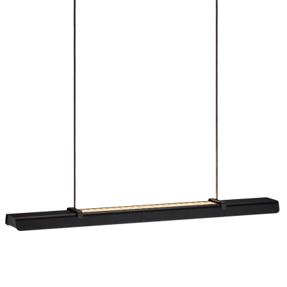 Belid Fold Office G2 LED pendel, L116 cm, dæmpbar, sort struktur