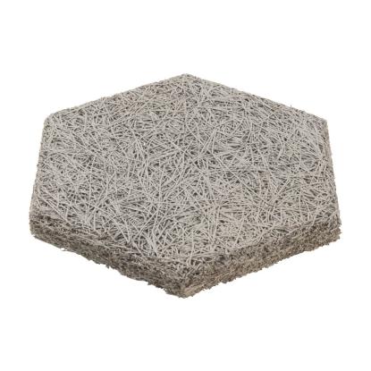 FibroTech Hexagon Multifin træbetonplade, grå, 25 x 289 x 250 mm - 18 stk.