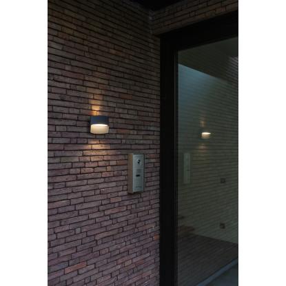 LUTEC LOTUS udendørs LED væglampe, down, IP54, mørk grå