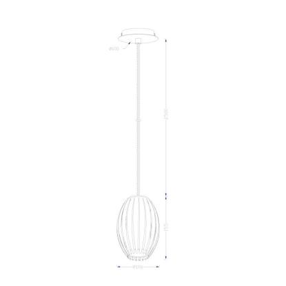 Herstal Tentacle S pendel, Ø10 cm, G9, dæmpbar, sort/røgfarvet