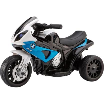 BMW S1000 motorcykel med 3 hjul, 6V, blå