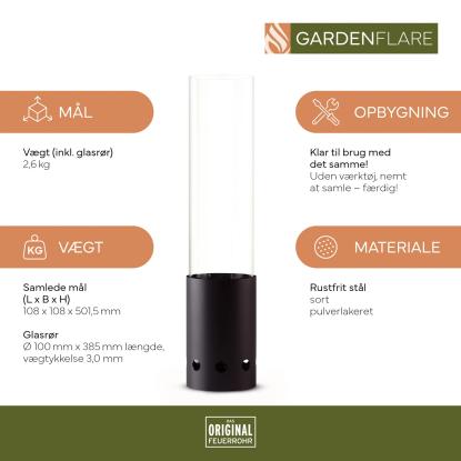 Gardenflare bordpejs, sort