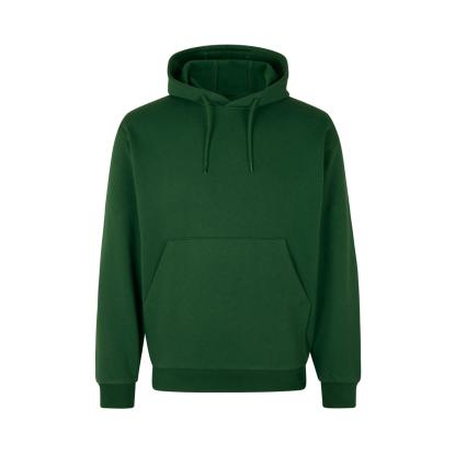 ID 0660 Soft hættetrøje med kængurulomme, unisex, flaskegrøn