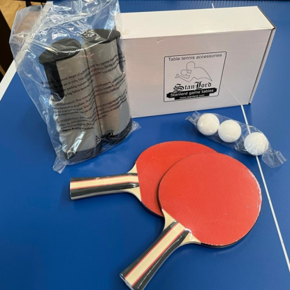 Stanlord bordtennissæt med bat, bolde og net