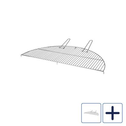 Esschert Design BBQ grillrist til ildsted, halvrund