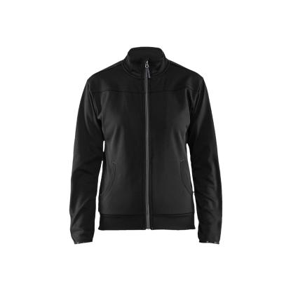 Blåkläder 3394 dame sweatshirt full zip, sort/mørk grå