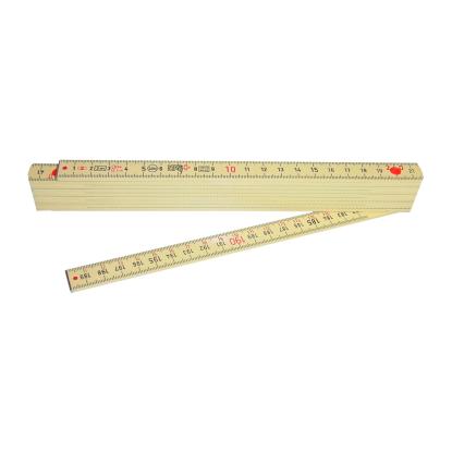 Buchs tommestok med 10 led, glasfiber - 2 meter
