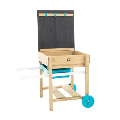 TP Toys sand- og vandbord med tavle, træ, 63 x 65 x 81 cm