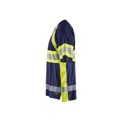 Blåkläder 3337 high vis UV t-shirt, marineblå/hi-vis gul