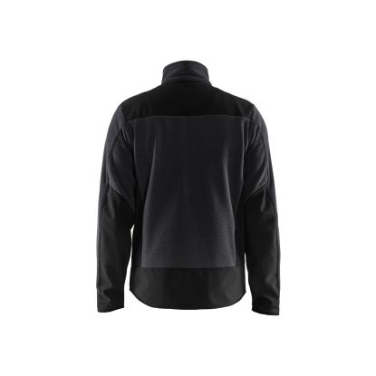 Blåkläder 5942 strikket jakke med softshell, antracitgrå/sort