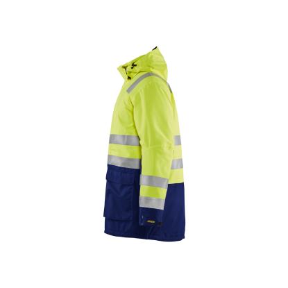 Blåkläder 4495 high vis vinterparkajakke, hi-vis gul/marineblå