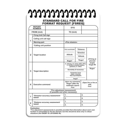 M-TAC Ecopybook All-Wheather notesbog, fireteam squad