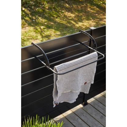Trolla tørrestativ til hegn/altan/radiator/dør, sort, 3 meter tørreplads