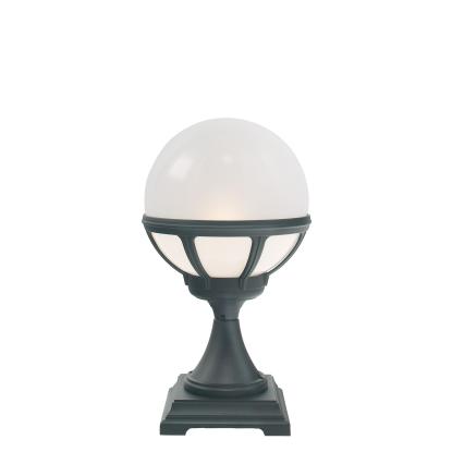 Norlys Bologna bedlampe, E27, IP54, sort, opal