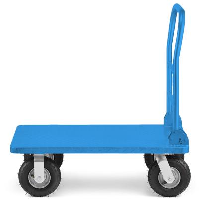 Transportvogn, blå, stål, maks. 500 kg