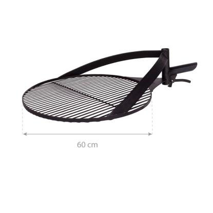 Cook King Bandito 80 multifunktionelt bålsted med 60 cm grillrist, stål, sort, Ø94 cm