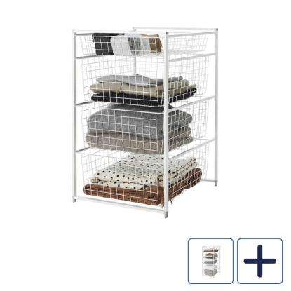 Classic by Elfa B45 kurvesystem med trådkurve, hvid
