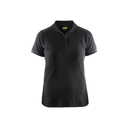 Blåkläder 3390 dame poloshirt, sort