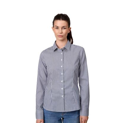 Seven Seas S780 Fine Twill Cadet skjorte, modern, dame, navy