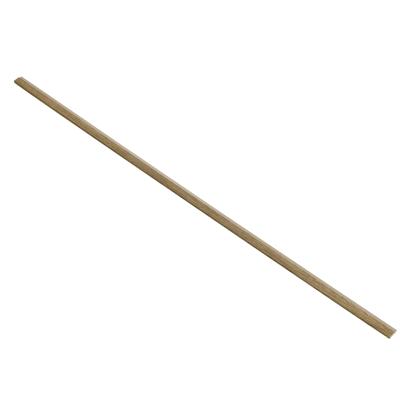 I-Wood afslutningsliste til akustikpanel, mørkebrun olieret, beige filt og lys kerne, egefiner, 16 x 42 x 2780 mm