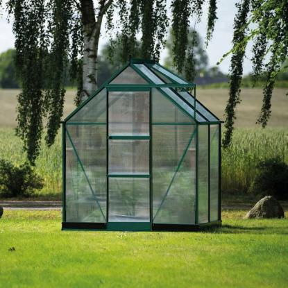 Halls Icon 6 drivhus 2,5 m², grøn, 4 mm poly
