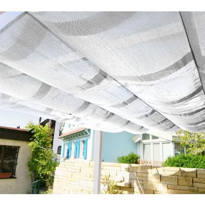 Paragon Outdoor Florida 1111 pergola, aluminium, hvid, hvidt tekstil, 235 x 350 x 350 cm