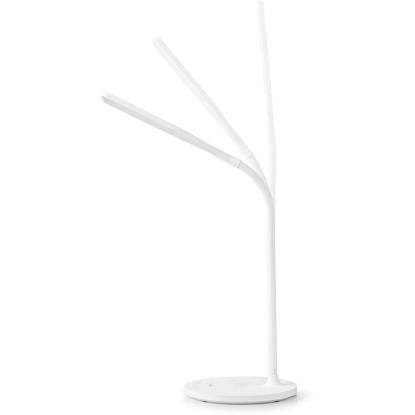 Nedis LED skrivebordslampe, Ø17 x 59 cm, hvid