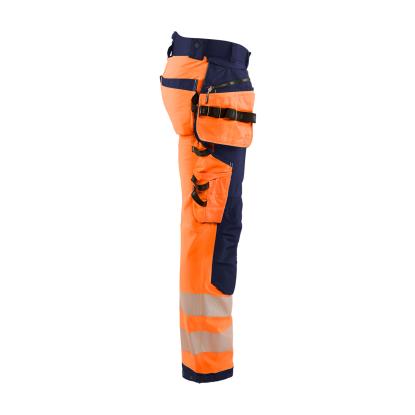 Blåkläder 1820 high vis softshell buks, hi-vis orange/marineblå