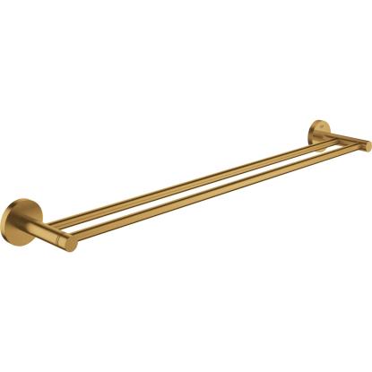 GROHE Essentials dobbelt håndklædestang, 60 cm, børstet cool sunrise messing