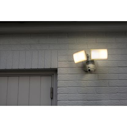 LUTEC connect LIBRA udendørs LED væglampe med kamera og sensor, IP44, hvid