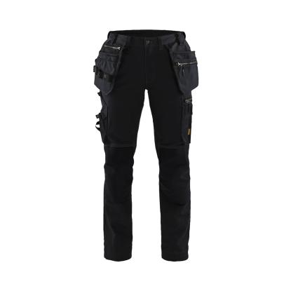 Blåkläder 7130 dame håndværker buks med stretch, sort/sort