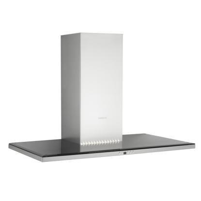 Silverline SL3122 Nordic Dark væghængt emhætte, rustfri/sort glas, 80 cm