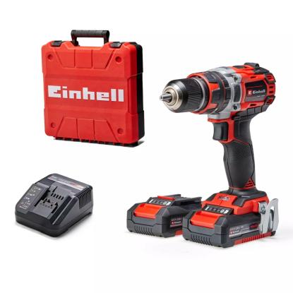 Einhell TE-CD 18/50 akku slagboremaskine med 2 x 18V/2,0 Ah batteri og lader