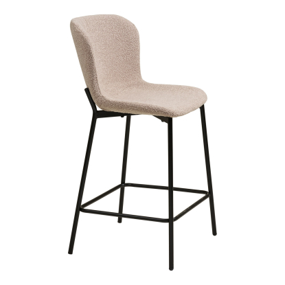 Maceda counterstol, bouclé, beige